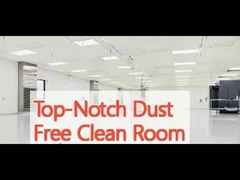 Najwyższej klasy czysty pokój wolny od pyłu o średniej prędkości wiatru 0,3-0,5 m/s i podłoga epoksydowa