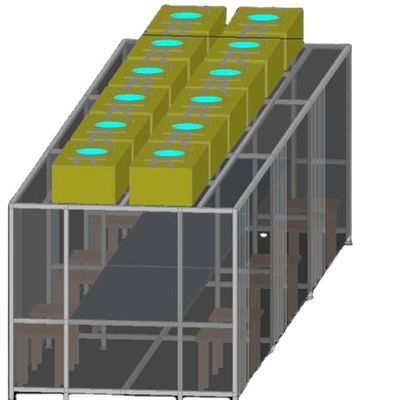 ISO 5 6 7 8 Pokój czyste bez pyłu Booth 304 ze stali nierdzewnej GMP Modularne ISO 5 6 7 8