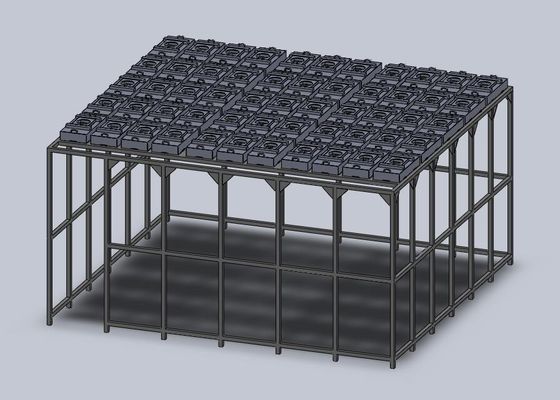 Modułowe podwozie czystych pomieszczeń z poziomem hałasu mniejszym niż 65 dB pozytywna/odwoławcza regulacja ciśnienia H14/H13 Hepa