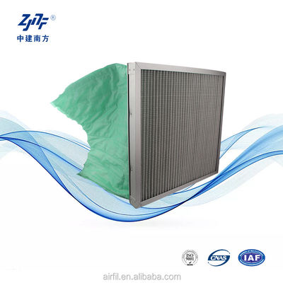 Zastąpienie filtra powietrza z aluminiowego/z galwanizowanej stali z 6 kieszeni dla systemów HVAC oczyszczania powietrza w połowie