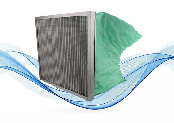 1um Kieszonkowy filtr powietrza Włókno szklane dla systemu HVAC 45%-95% Wydajność filtracji