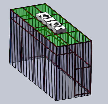 Szklany stolik czyszczący ścianę PVC z pozytywnym/negatywnym sterowaniem ciśnieniem - system szybkiej instalacji