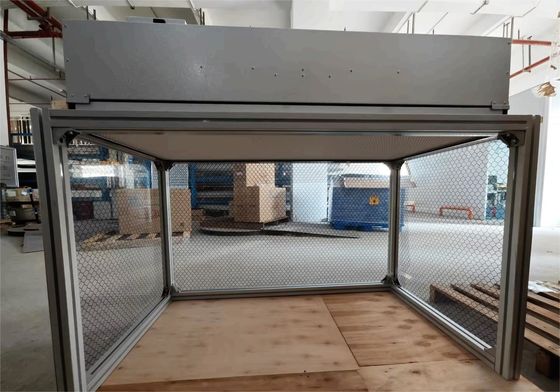 Pionowa klasa 100 HEPA H14 FFU Laminarny ławka czysta z podwójnym napięciem i prędkością powietrza ramka aluminiowa