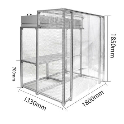 Łatwe instalowanie Przenośna filtracja powietrza stoiska komercyjna z 99,99% 0,3um porowatości i HEPA lub ULPA filtrów
