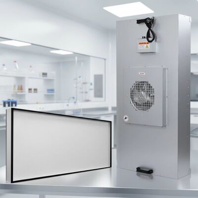 quality Jednostka filtrów wentylatorów H14 HEPA o wydajności 99,99% SUS304 ze stali nierdzewnej i trójprędkościowe sterowanie pomieszczeniami czystymi factory